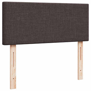 Ottoman Bett mit Matratze & LEDs Dunkelbraun 120x190 cm