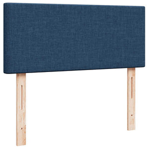 Ottomane Bett mit Matratze & LEDs 120x190 cm Blau