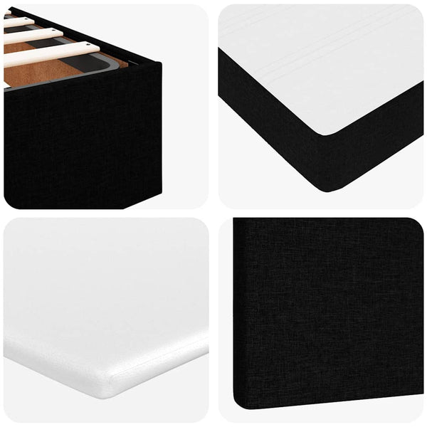 Ottoman Bett mit Matratze & LEDs 120x200 cm
