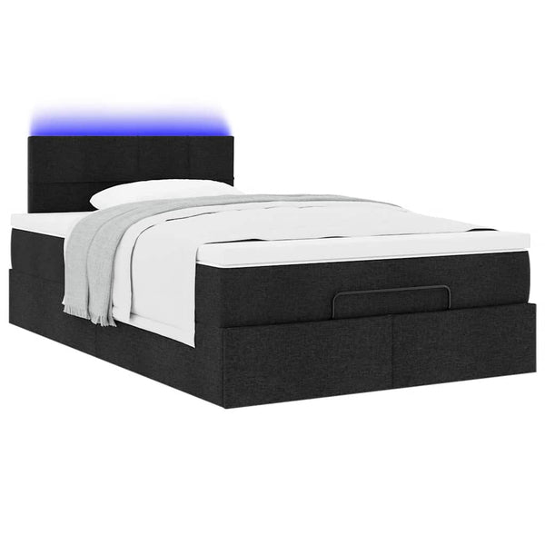 Ottoman Bett mit Matratze & LEDs 120x200 cm