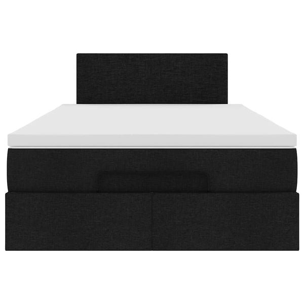 Ottoman Bett mit Matratze & LEDs 120x200 cm