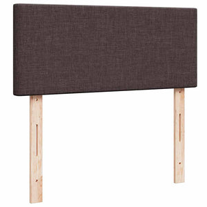 Ottoman Bett mit Matratze & LEDs Dunkelbraun 120x200 cm