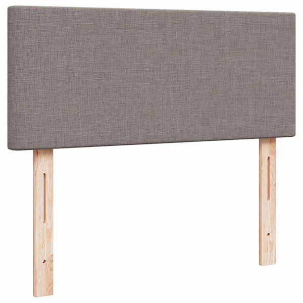 Ottoman Bett mit Matratze & LEDs Taupe 120x200 cm