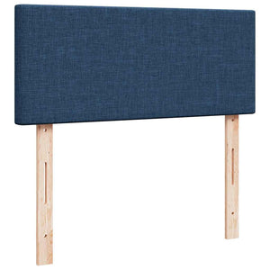 Ottomane Bett mit Matratze & LEDs Blau 120x200 cm