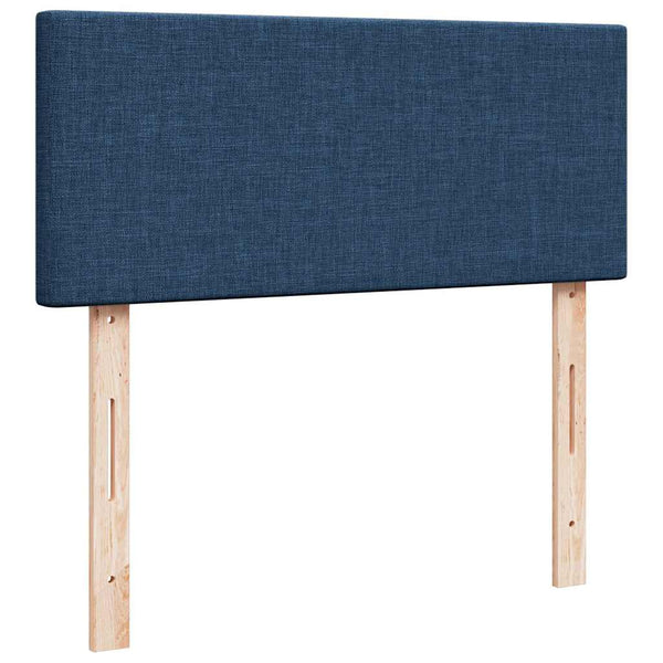 Ottomane Bett mit Matratze & LEDs Blau 120x200 cm