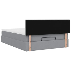 Ottomane Bett mit Matratze & LED 140x190 cm
