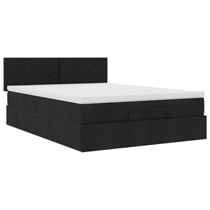 Ottomane Bett mit Matratze & LEDs 140x190 cm
