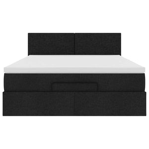 Ottomane Bett mit Matratze & LEDs 140x190 cm