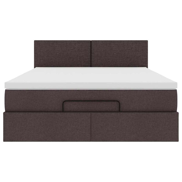 Ottoman Bett mit Matratze & LEDs 140x190 cm