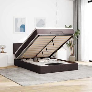 Ottoman Bett mit Matratze & LEDs 140x190 cm