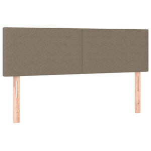 Ottoman Bett mit Matratze & LEDs Taupe 140x190 cm