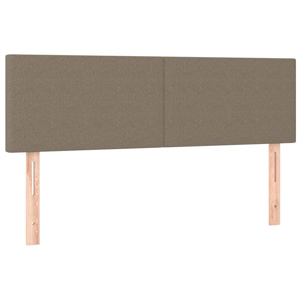Ottoman Bett mit Matratze & LEDs Taupe 140x190 cm