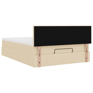 Ottomane Bett mit Matratze & LEDs 140x190 cm