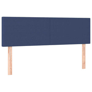 Ottomane Bett mit Matratze & LEDs Blau 140x190 cm