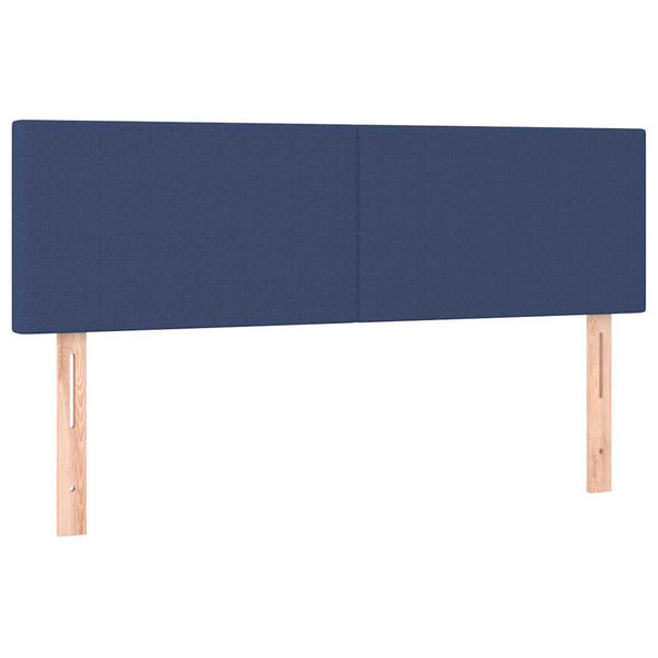 Ottomane Bett mit Matratze & LEDs Blau 140x190 cm