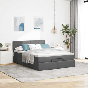 Ottomane Bett mit Matratze & LEDs 140x200 cm