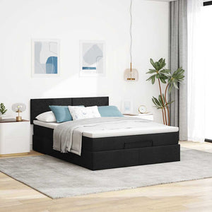Ottomane Bett mit Matratze & LEDs 140x200 cm
