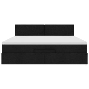 Ottoman Bett mit Matratze & LEDs 160x200 cm