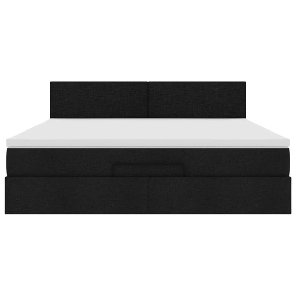 Ottoman Bett mit Matratze & LEDs 160x200 cm