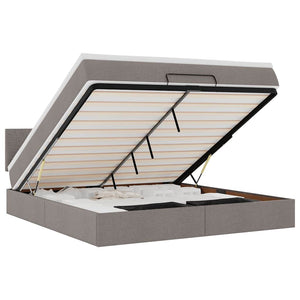 Ottoman Bett mit Matratze & LEDs 160x200 cm