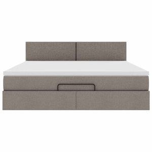 Ottoman Bett mit Matratze & LEDs 160x200 cm