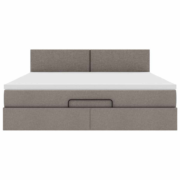Ottoman Bett mit Matratze & LEDs 160x200 cm
