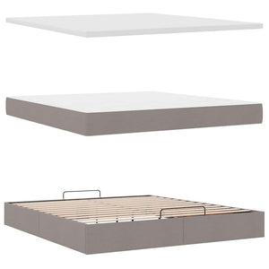 Ottoman Bett mit Matratze & LEDs 160x200 cm