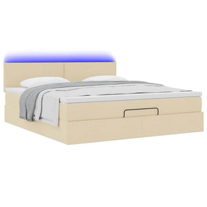 Ottoman Bett mit Matratze & LEDs 160x200 cm