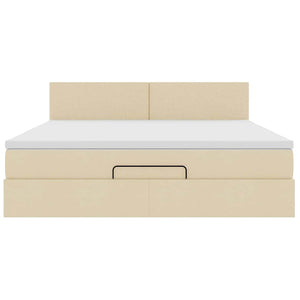 Ottoman Bett mit Matratze & LEDs 160x200 cm