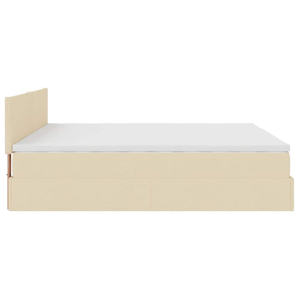 Ottoman Bett mit Matratze & LEDs 160x200 cm