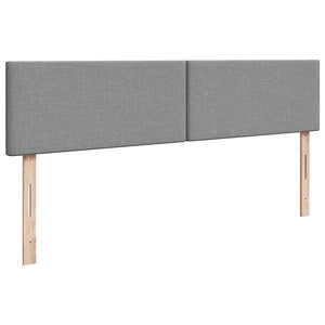 vidaXL Lit ottoman avec matelas et LED Gris clair 180x200 cm Tissu