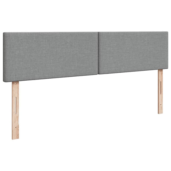 vidaXL Lit ottoman avec matelas et LED Gris clair 180x200 cm Tissu