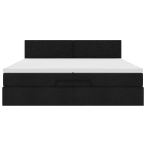 Ottoman Bett mit Matratzen & LEDs 200x200 cm