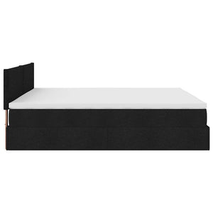 Ottoman Bett mit Matratzen & LEDs 200x200 cm