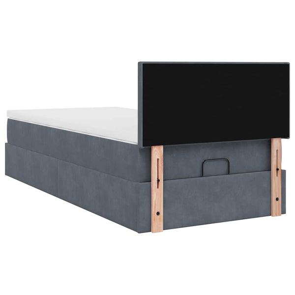 Ottoman Bett mit Matratze & LEDs 80x200 cm