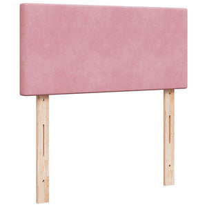 Ottomane Bett mit Matratze & LED Rosa 80x200