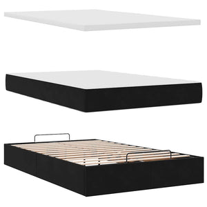 Ottomane Bett mit Matratze & LEDs 120x190cm