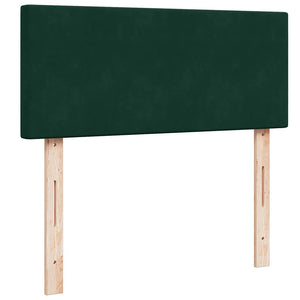 Ottomane Bett mit Matratze Dunkelgrün 120x190 cm