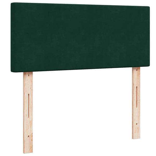 Ottomane Bett mit Matratze Dunkelgrün 120x190 cm