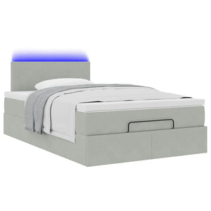 Ottoman Bett mit Matratze & LEDs 120x200 cm
