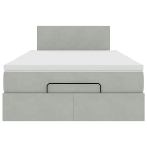 Ottoman Bett mit Matratze & LEDs 120x200 cm