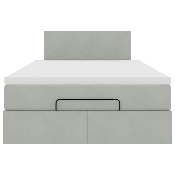 Ottoman Bett mit Matratze & LEDs 120x200 cm
