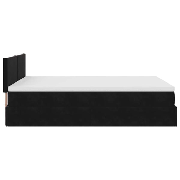 Ottoman Bett mit Matratze & LEDs 140x190 cm