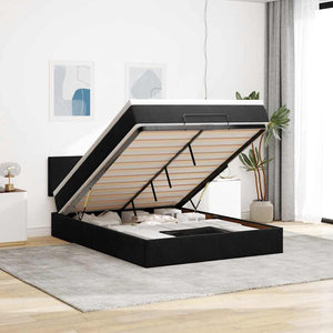 Ottoman Bett mit Matratze & LEDs 140x190 cm