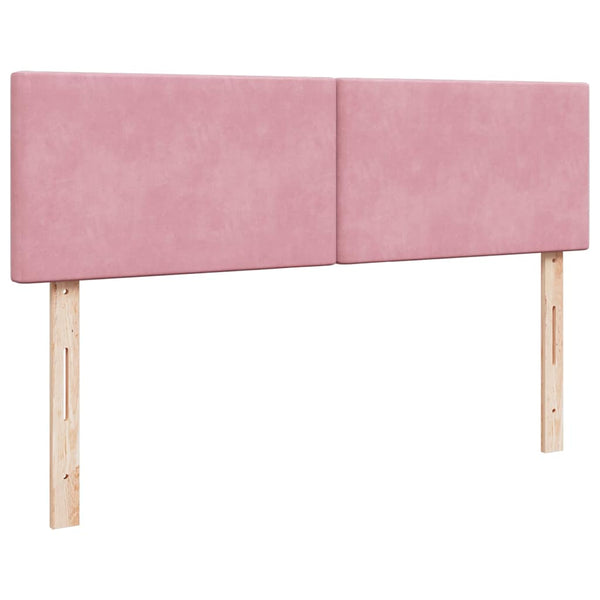 Ottoman Bett mit Matratze & LEDs Rosa 140x190 cm