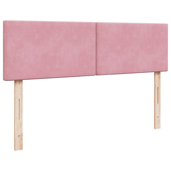 Ottoman Bett mit Matratze & LEDs Rosa 140x200 cm