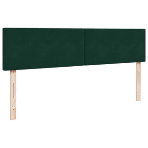 Ottoman Bett mit Matratze & LEDs Dunkelgrün 180x200 cm