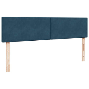 Ottoman Bett mit Matratze & LEDs Dunkelblau 180x200 cm