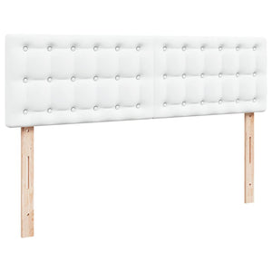 Ottoman Bett 160x200 cm mit Matratzen & LEDs, Weiß