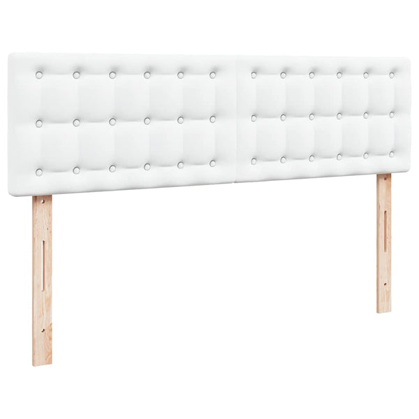 Ottoman Bett 160x200 cm mit Matratzen & LEDs, Weiß